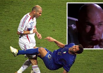 زيدان لست فخور ا بنطحة ماتيراتزي