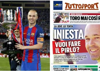 يوفنتوس يريد تكرار سيناريو بيرلو مع إنييستا