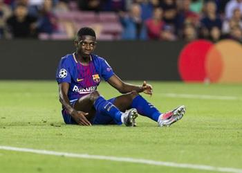 ديمبلي يربك حسابات برشلونة بإصابة مبكرة