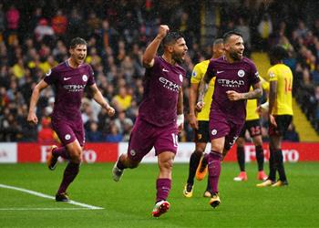 هاتريك أجويرو يقود مانشستر سيتي لإهانة واتفورد بسداسية