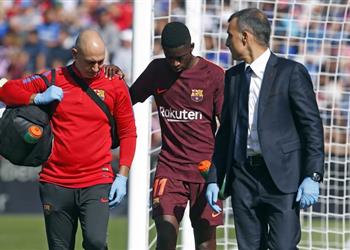 برشلونة يصدر بيان ا رسمي ا بمدة غياب ديمبلي