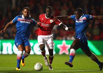 بمشاركة رمضان صبحي ستوك يودع كأس الرابطة على يد بريستول