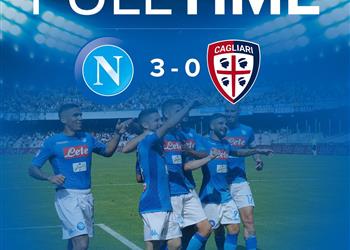 نابولي يشعل صراع الصدارة مع يوفنتوس بثلاثية في شباك كالياري