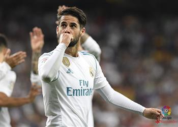 إيسكو يقود ريال مدريد للانتصار بثنائية على إسبانيول وكسر عقدة سنتياجو برنابيو