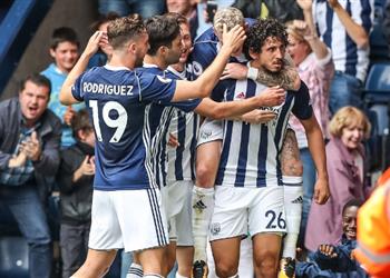 أحمد حجازي أساسي ا مع وست بروميتش أمام ليستر سيتي