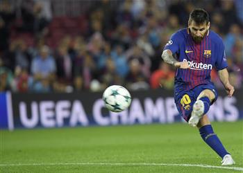 فيديو ميسي يقود برشلونة للفوز على أوليمبياكوس بثلاثية في دوري الأبطال