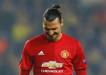 إبراهيموفيتش يغيب عن مباراة مانشستر يونايتد و أرسنال