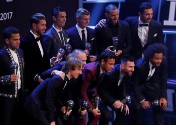 ريال مدريد يسيطر على التشكيلة الأفضل في العالم 2017