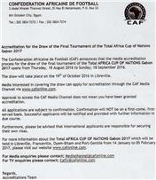 هام للإعلاميين تعرف على شروط حضور قرعة كأس الأمم الأفريقية 2017