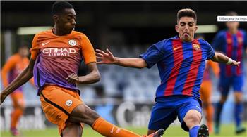 قبل موقعة الكبار بدوري الأبطال شباب برشلونة يخطفون فوزا ثمينا من مانشستر سيتي