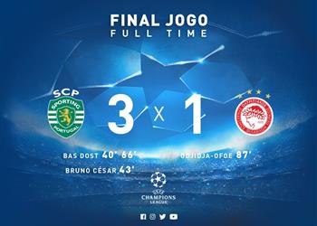 سبورتينج لشبونة يضغط على يوفنتوس ويهزم أولمبياكوس في دوري الأبطال