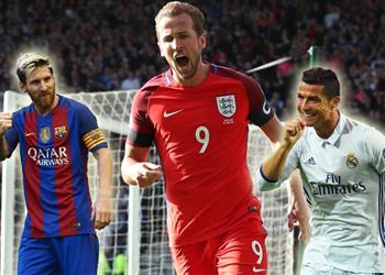 هاري كين يعلن التحدي ضد رونالدو وميسي