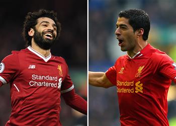 إحصائية جديدة تثبت تفوق محمد صلاح على سواريز في ليفربول