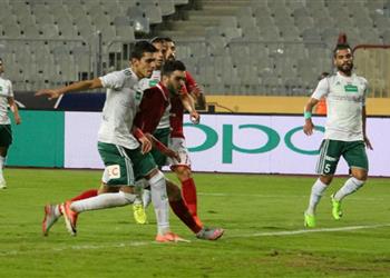 فيديو برأسية آزارو الاهلى يتقدم على المصري في الشوط الأول