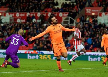 بالفيديو محمد صلاح يواصل التألق ويهز شباك ستوك سيتي مجدد ا