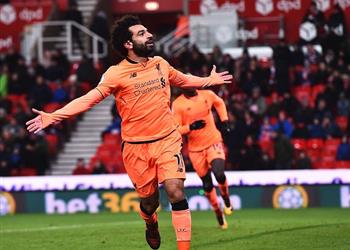 جماهير ليفربول تختار محمد صلاح رجل المباراة أمام ستوك سيتي