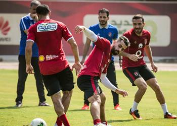 مران الاهلى ثلاثي الفريق يواصل التأهيل وهشام محمد يخضع لجلسة علاج طبيعي