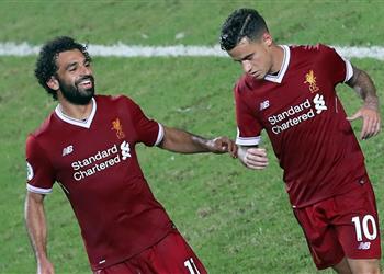 محمد صلاح وكوتينيو يقودان هجوم ليفربول أمام برايتون