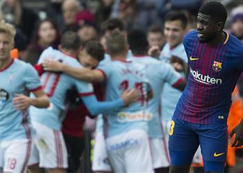 أومتيتي يورط برشلونة ويغيب عن 14 مباراة