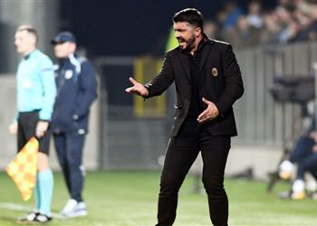 جاتوزو ينتقد أداء لاعبي ميلان عقب الخسارة بالدوري الأوروبي