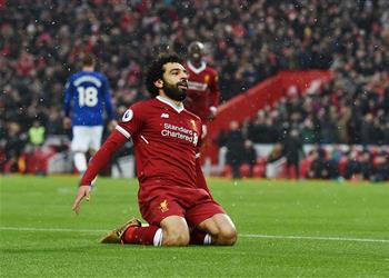 بالفيديو رد فعل جنوني من جماهير ليفربول بعد هدف محمد صلاح في الديربي