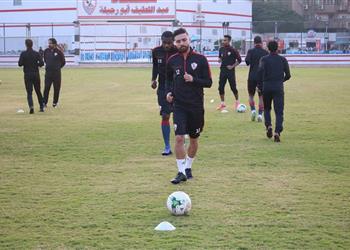 مران الزمالك تقسيمة للاعبين وتدريبات خفيفة لحازم إمام