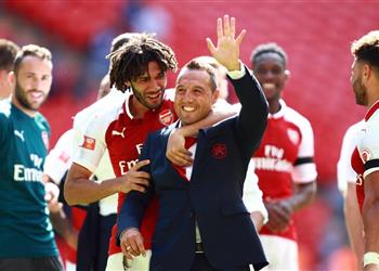 صورة محمد النني يحتفل بعيد ميلاد كازورلا