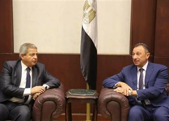 زيارة الخطيب لوزير الرياضة تهنئة ومناقشة ترتيبات ودية الأهلي وأتليتكو مدريد