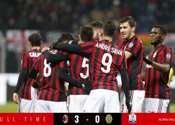 ميلان يتأهل إلى ربع نهائي كأس إيطاليا