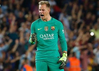 شتيجن يغيب عن تدريبات برشلونة