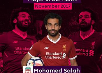 محمد صلاح يعلق على تتويجه بجائزة لاعب الشهر في البريمرليج