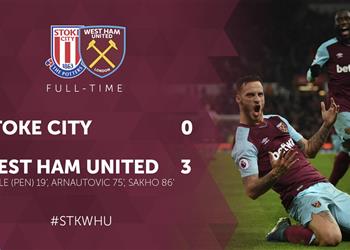 بالفيديو رمضان صبحي يشارك في سقوط ستوك سيتي أمام وست هام بثلاثية