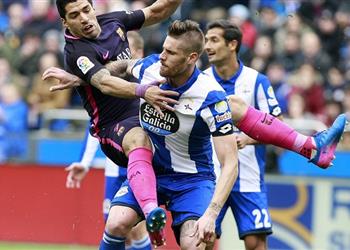 نتائج_الليجا ديبورتيفو لاكورونيا ي قدم هدية لريال مدريد بالفوز على برشلونة بهدفين لهدف