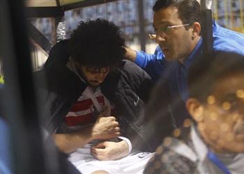 الزمالك والاتحاد نقل عبدالله جمعة إلى المستشفى