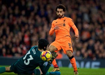 محمد صلاح يحصل على تقييم جيد بعد تألقه أمام آرسنال