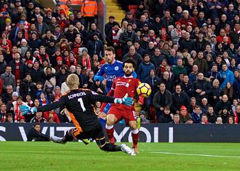 فيديو محمد صلاح يسجل هدف التقدم لليفربول أمام ليستر سيتي