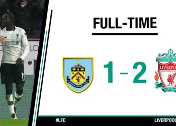 بالفيديو ليفربول يفوز على بيرنلي بصعوبة في غياب محمد صلاح