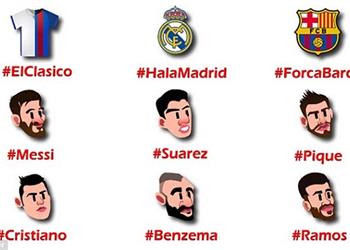 سوشيال_بطولات صورة تويتر يحول لاعبي ريال مدريد وبرشلونة لرموز تعبيرية قبل الكلاسيكو
