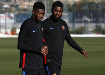 عودة مدافع برشلونة للمشاركة في التدريبات