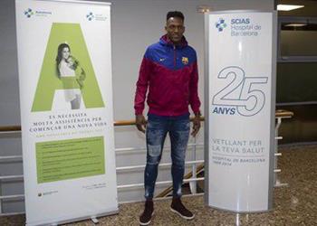 صور صفقة برشلونة الجديدة تخضع للفحص الطبي