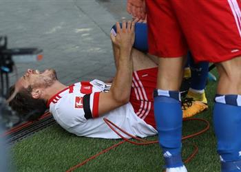 بالفيديو انتهاء موسم لاعب هامبورج بسبب الاحتفال بهدف