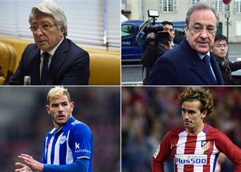 تقارير الميركاتو بيريز يهدد بضم جريزمان حال تعاقد برشلونة مع ثيو هيرنانديز