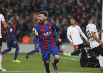 نتائج_الليجا ميسي يصنع الحدث وبرشلونة يقضي على خفافيش فالنسيا برباعية مثيرة
