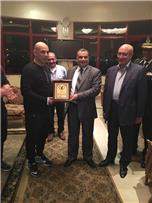 مدير أمن بورسعيد يكرم التوأم وإدارة المصري لإنجازاتهما مع الفريق