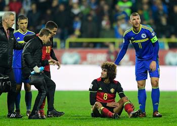 مدرب بلجيكا يبعث بخبر صام لمانشستر يونايتد بشأن فيلايني