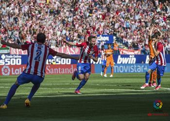 نتائج_الليجا ساؤول يؤمن أتليتكو مدريد بهدف في إيبار قبل معركة ديربي الأبطال