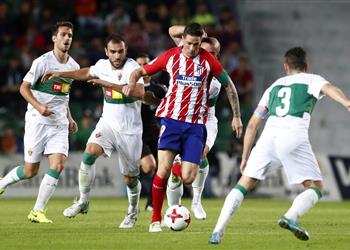 أتلتيكو مدريد يقع في فخ التعادل أمام إلتشي بكأس الملك