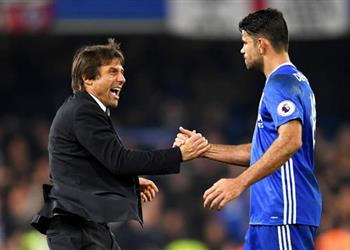 كوستا يلتقي بكونتي عقب انتقاله لأتليتكو مدريد