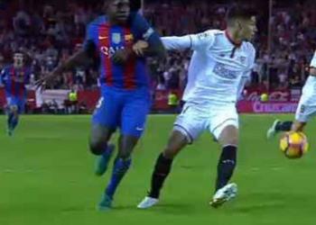 تحكيم_بطولات فيديو جمال الشريف هدف ميسي صحيح 100 ولا وجود لركلة جزاء على أومتيتي