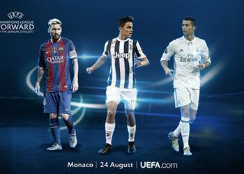 اليويفا يعلن المرشحين لجوائز دوري الأبطال وسط غياب نيمار وممثل وحيد لبرشلونة